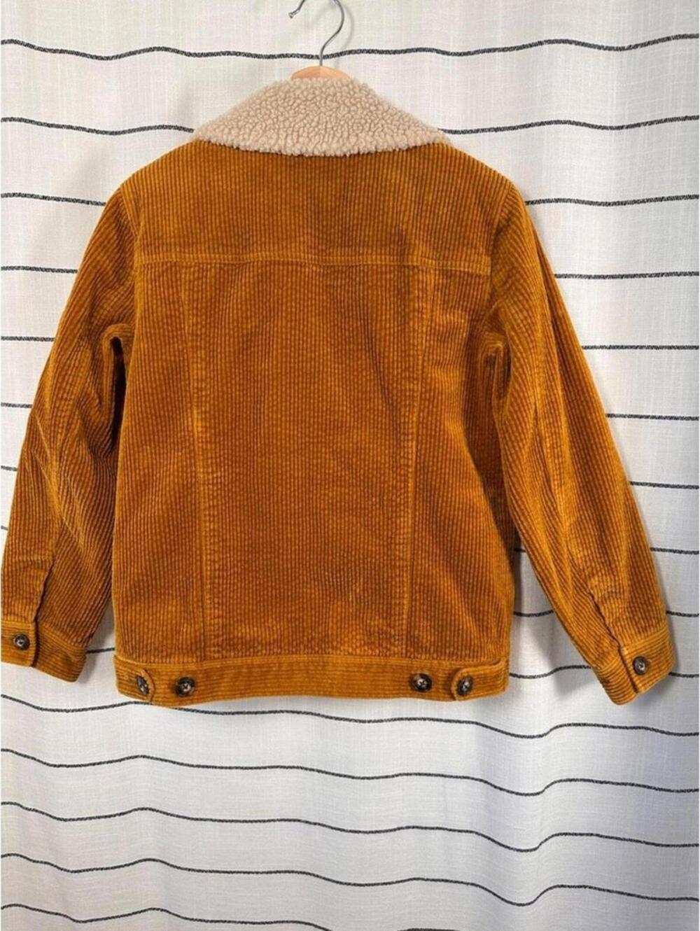 Madewell Sherpa-Lined Corduroy Swing Chore Coat Barn Jacket Size XS - Picture 4 of 8